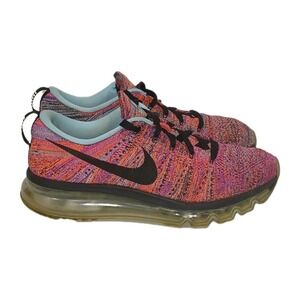 Nike Flyknit Max Multicolor Womens Athletic Sneaker 620659-009 Size 8.5